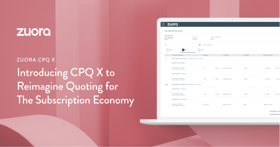 Introducing CPQ X To Reimagine Quoting For The Subscription Economy