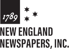 Logo of New England Newspapers, Inc., featuring "1789" in a square along with three stars and the company name in bold text, symbolizing trusted journalism enhanced by modern monetization solutions.